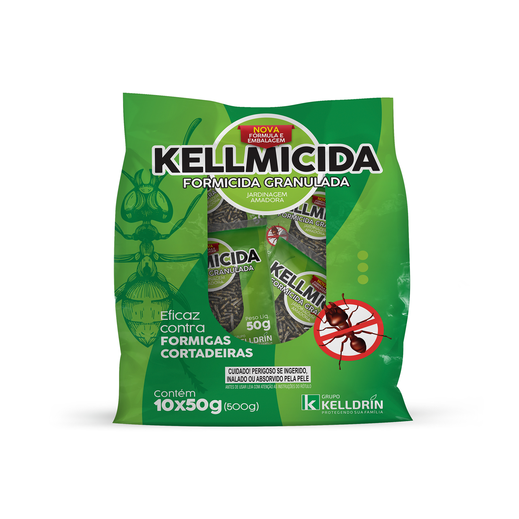 43—KELLMICIDA-FORMICIDA-GRANULADO—10X50G(NOVO) Kellmicida Formicida Granulada