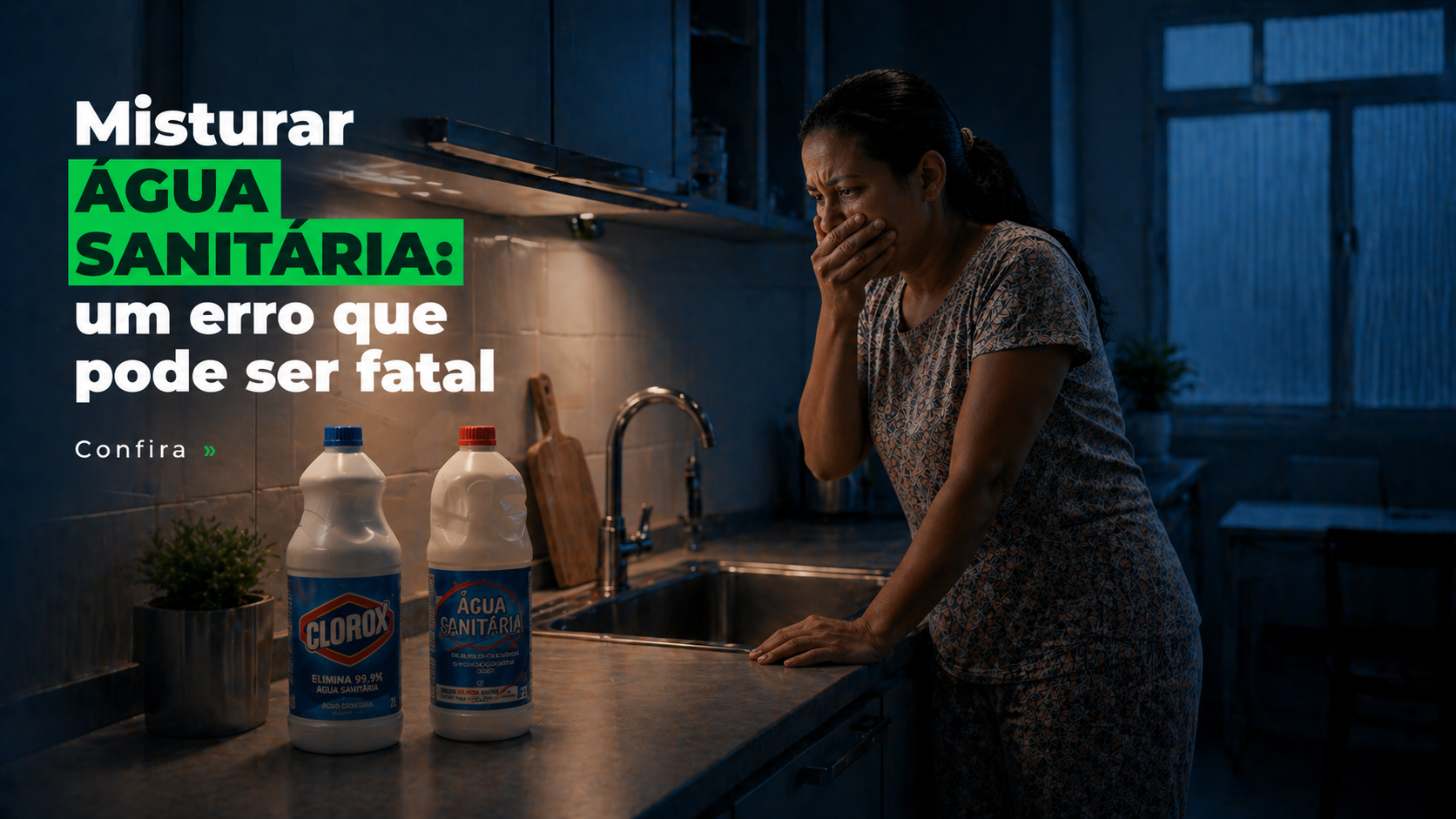 Misturar água sanitária: um erro que pode ser fatal