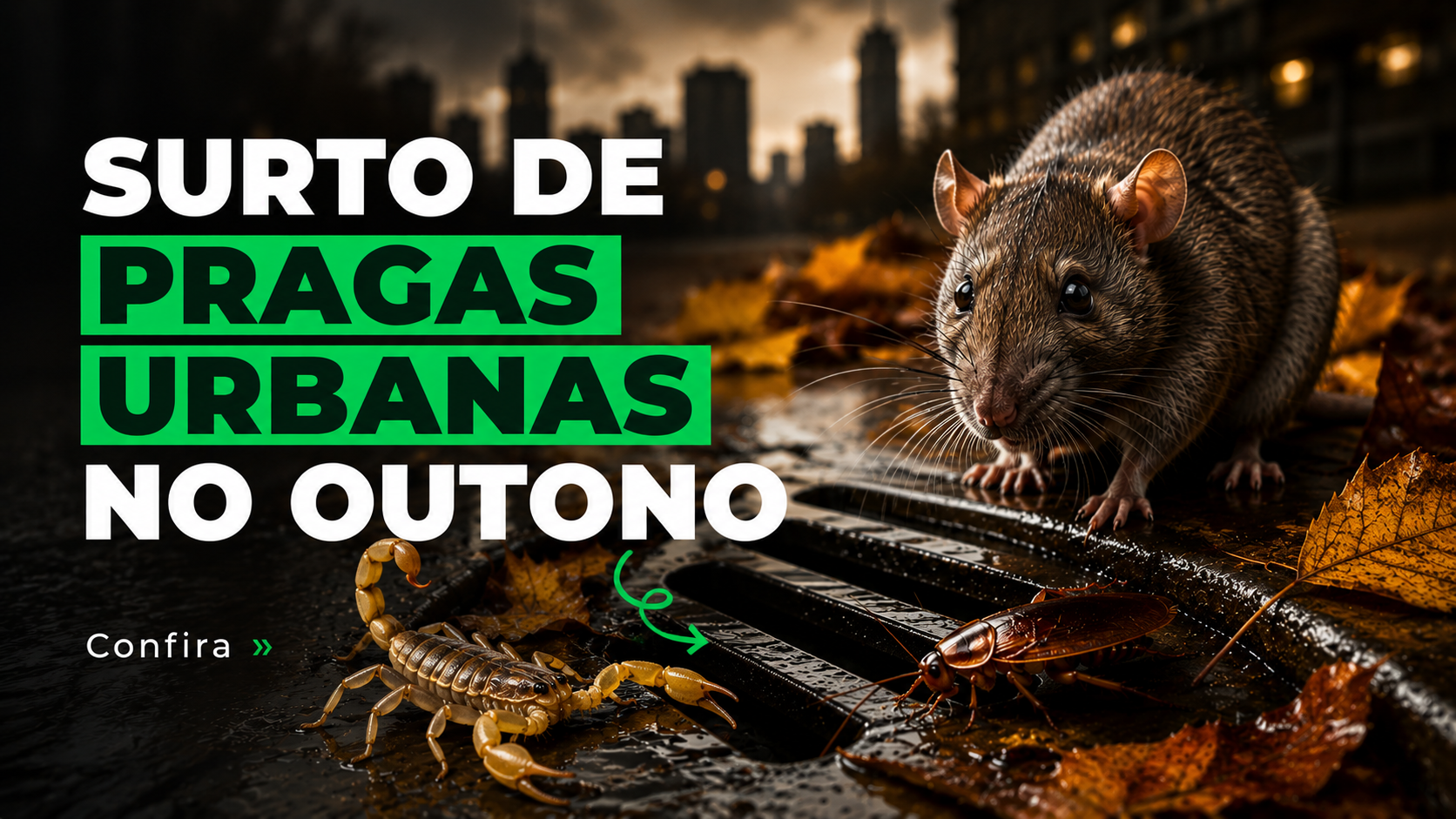 Pragas urbanas no outono: por que elas não somem com a mudança de estação?