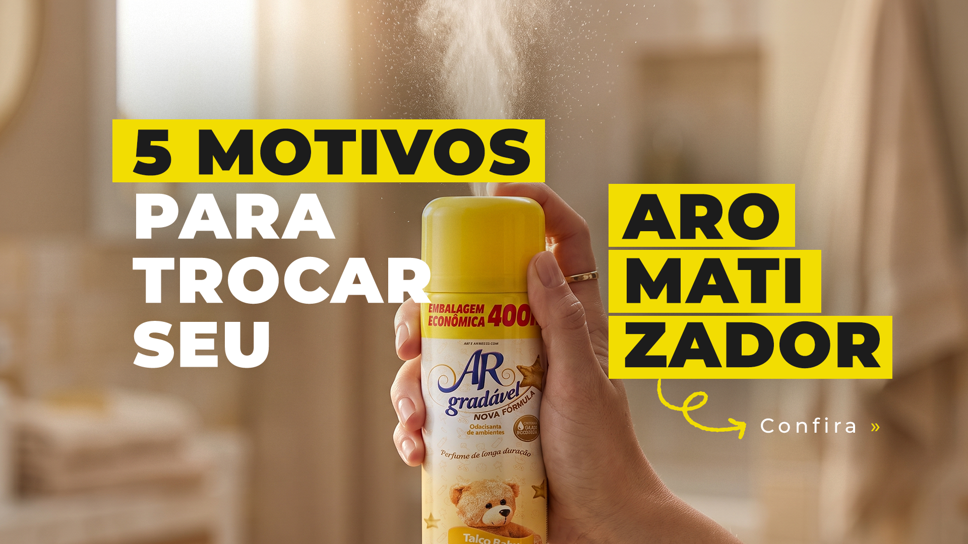 5 motivos para trocar seu aromatizador de ambiente agora mesmo