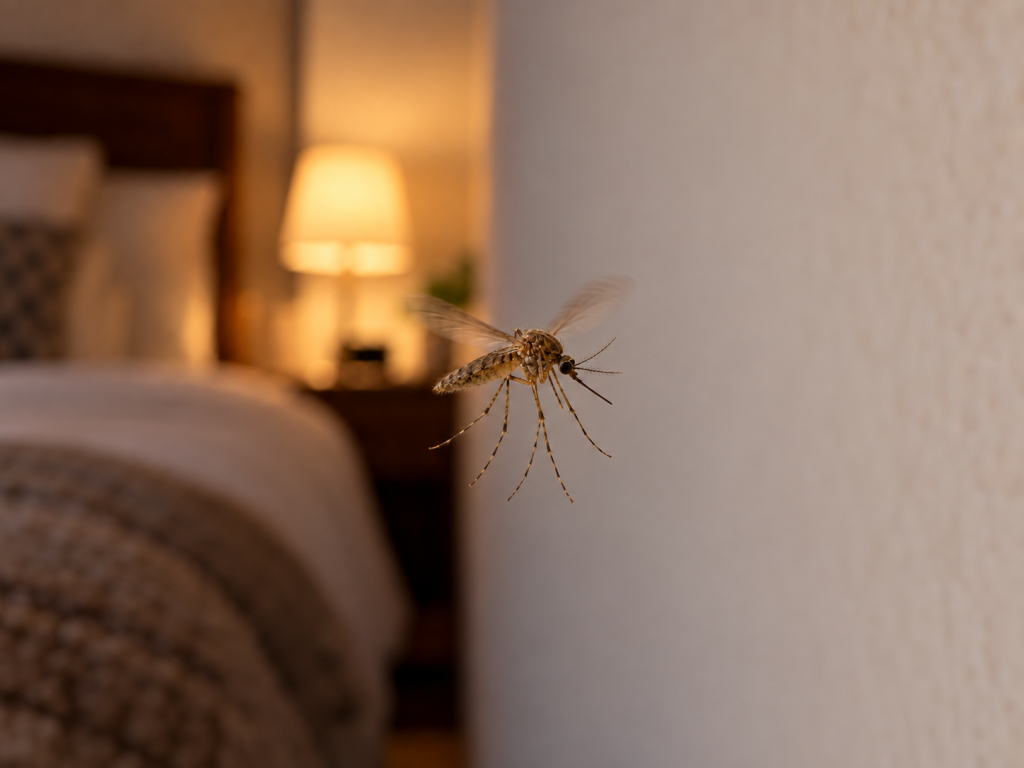 Pernilongo Culex, mosquito noturno comum nas cidades brasileiras